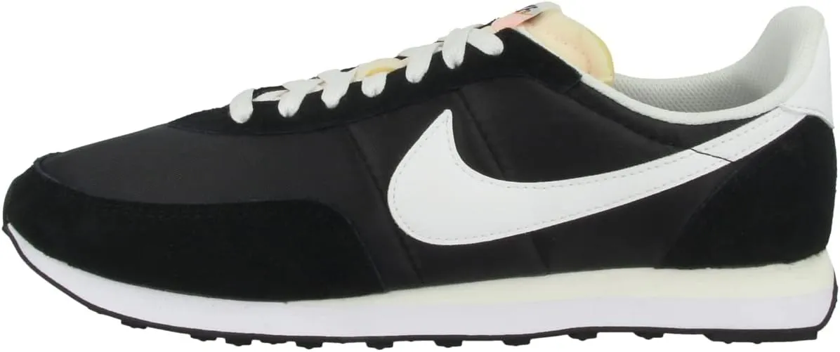 NIKE Waffle Trainer 2, Men's Gym Shoes, Black White Sail Total Orange, 11 AU