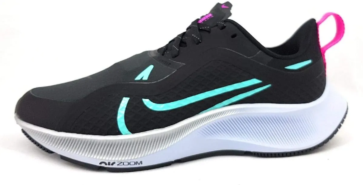 Nike Women's Running Shoe, Black Aurora Green Dk Smoke Sz, 9.5