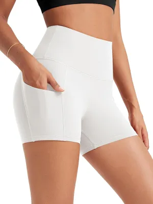 ODODOS Women's Tummy Control Biker Shorts 2.0 with Pockets High Waist Athletic Workout Yoga Shorts-3.5''/ 5"/ 8" / 10" Inseam