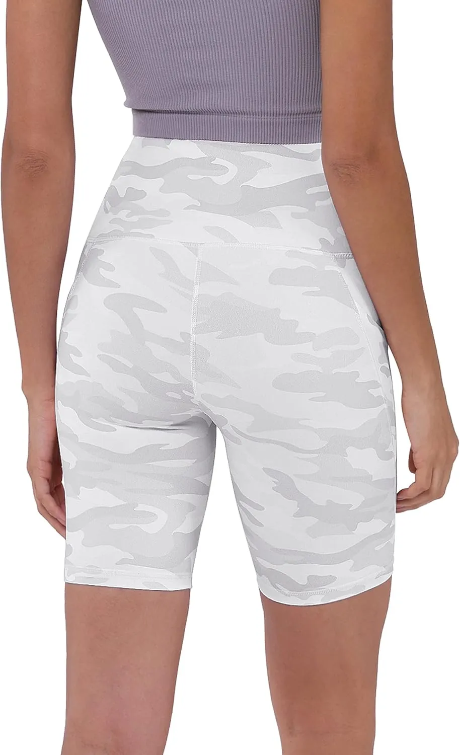 ODODOS Women's Tummy Control Biker Shorts 2.0 with Pockets High Waist Athletic Workout Yoga Shorts-3.5''/ 5"/ 8" / 10" Inseam
