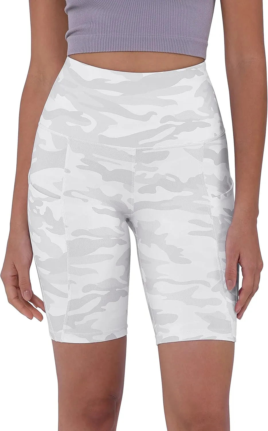 ODODOS Women's Tummy Control Biker Shorts 2.0 with Pockets High Waist Athletic Workout Yoga Shorts-3.5''/ 5"/ 8" / 10" Inseam