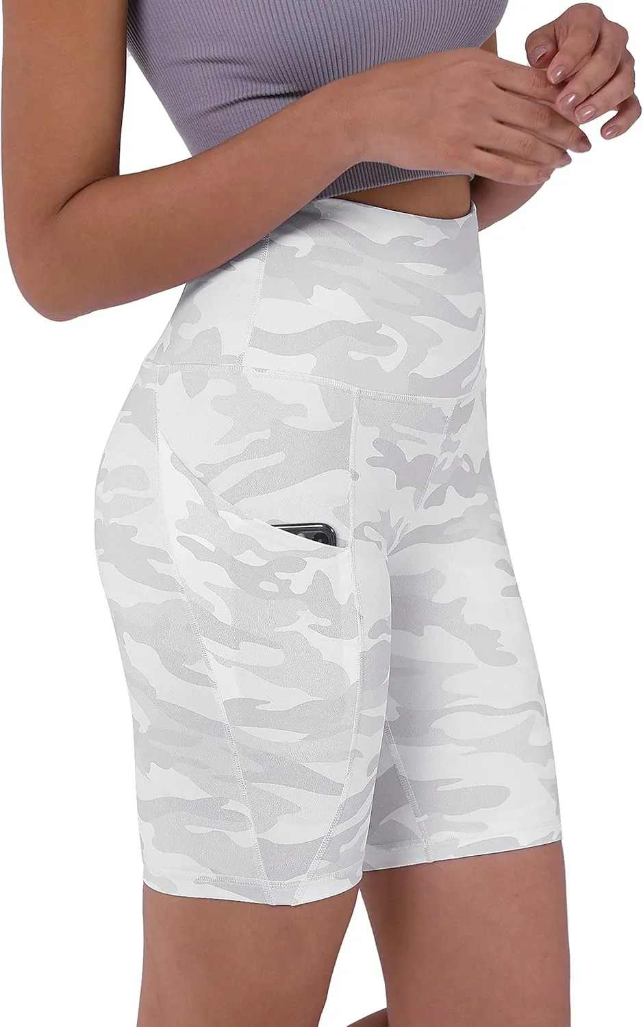 ODODOS Women's Tummy Control Biker Shorts 2.0 with Pockets High Waist Athletic Workout Yoga Shorts-3.5''/ 5"/ 8" / 10" Inseam