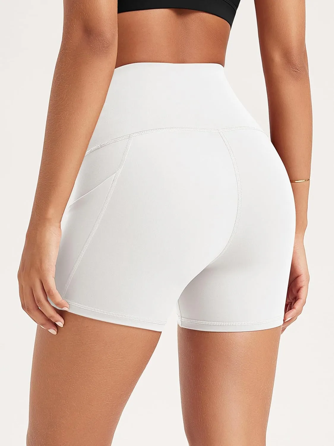 ODODOS Women's Tummy Control Biker Shorts 2.0 with Pockets High Waist Athletic Workout Yoga Shorts-3.5''/ 5"/ 8" / 10" Inseam
