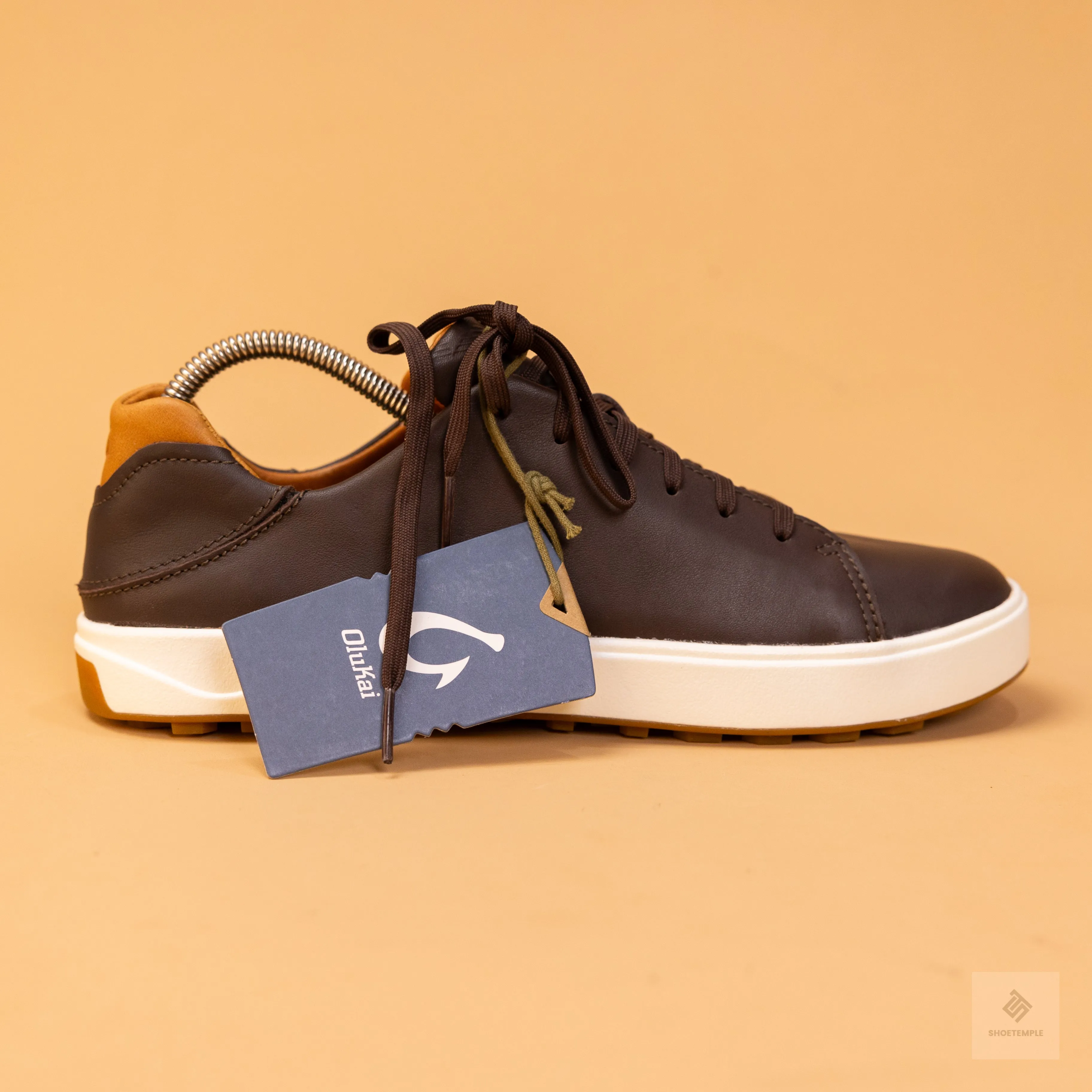 Olukai Leather Sneaker - Coffee