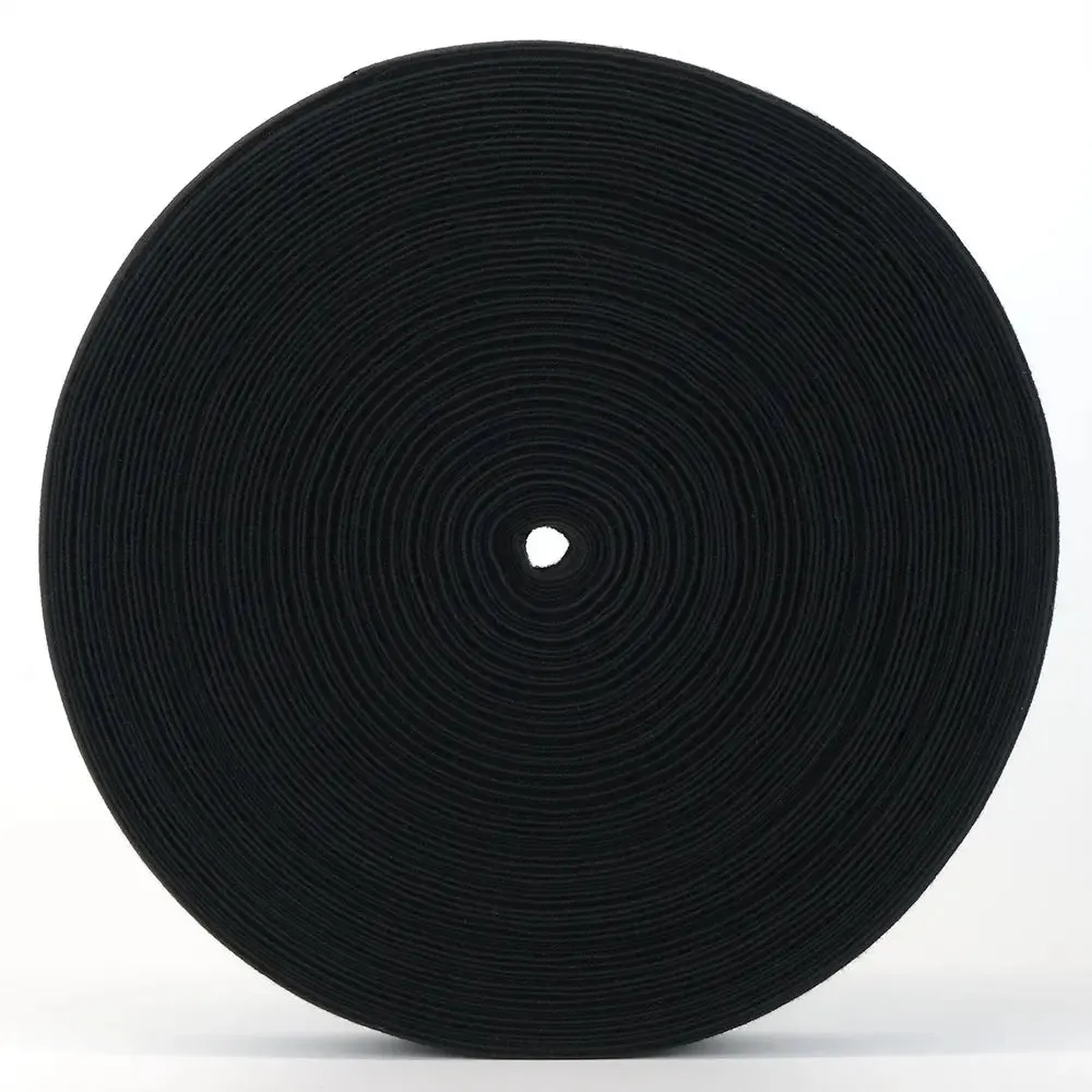 ORGANIC COTTON ELASTIC • Black 40mm • Strong