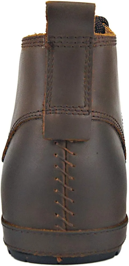 OSSTONE Moto Boots for Men Fashion lace-up Leather Chukka Boots Casual Shoes OS-6015-2-AM-US-R