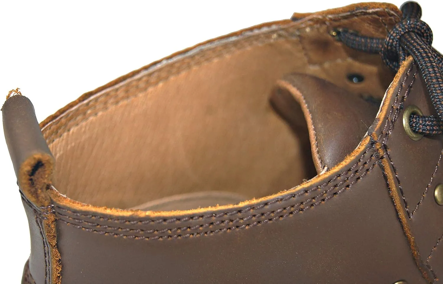 OSSTONE Moto Boots for Men Fashion lace-up Leather Chukka Boots Casual Shoes OS-6015-2-AM-US-R