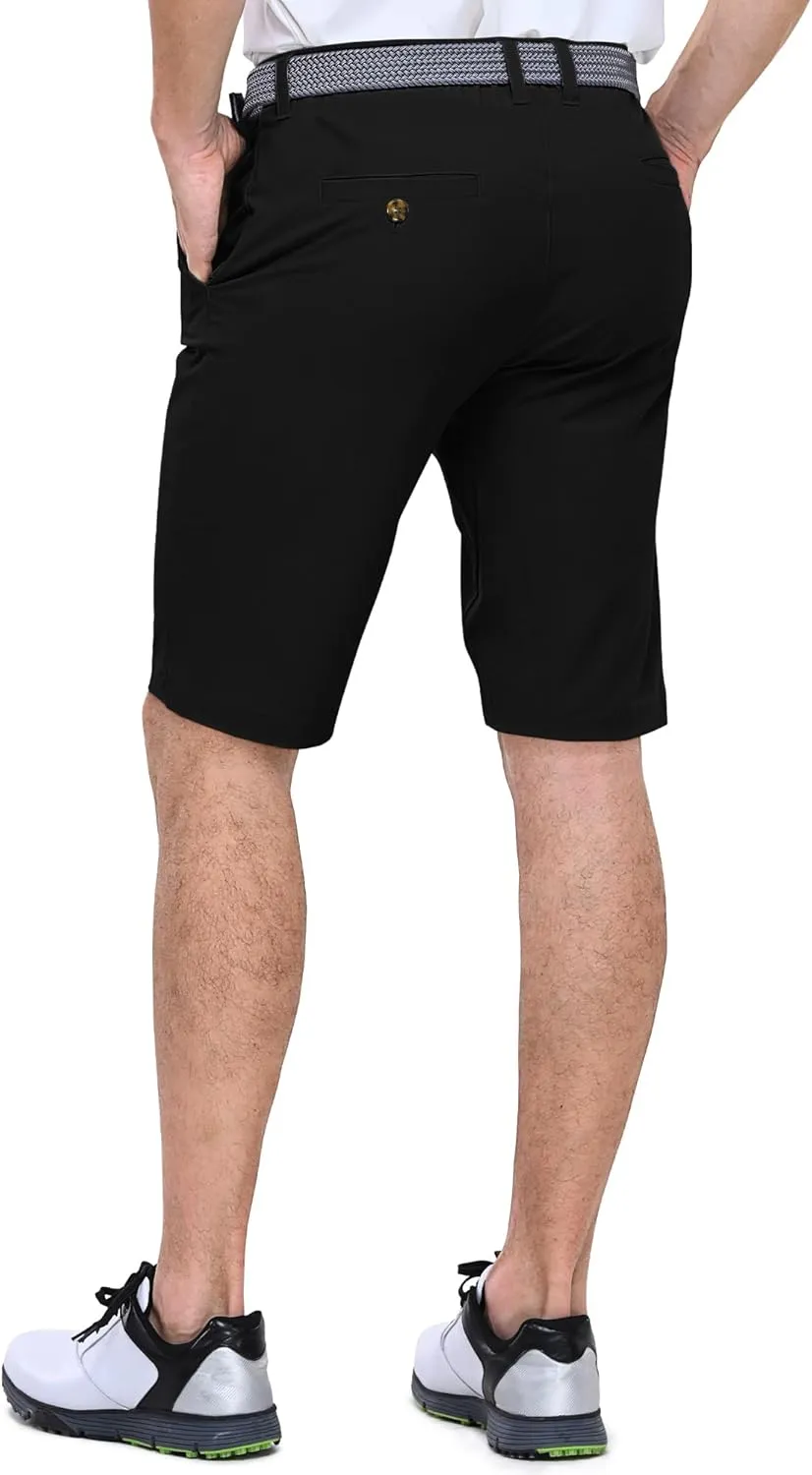 Outdoor Ventures Men's Golf Shorts 11" Inseam Classic-Fit Flat Front Stretch Casual Shorts with Pockets Summer Hiking Travel