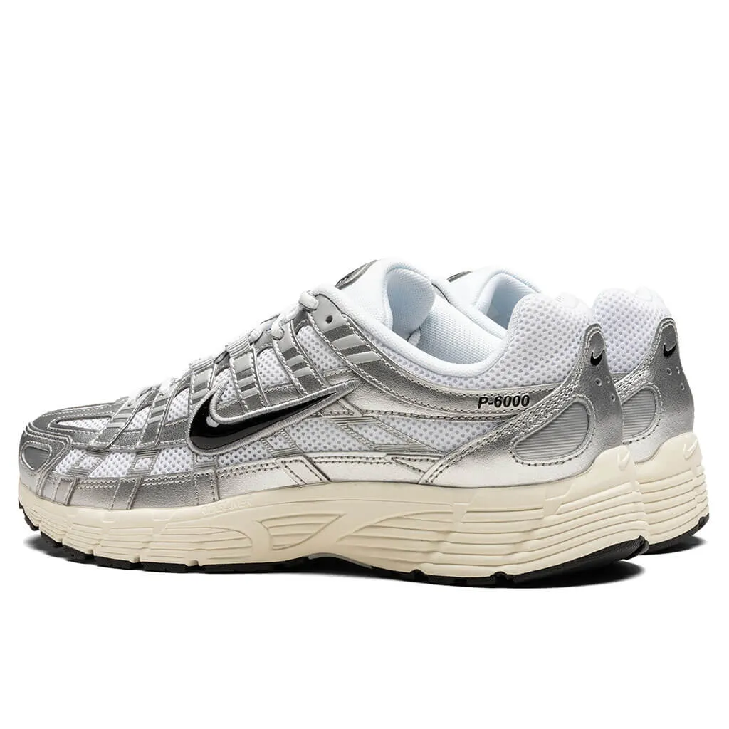 P-6000 - White/Black/Metallic Silver/Flat Silver