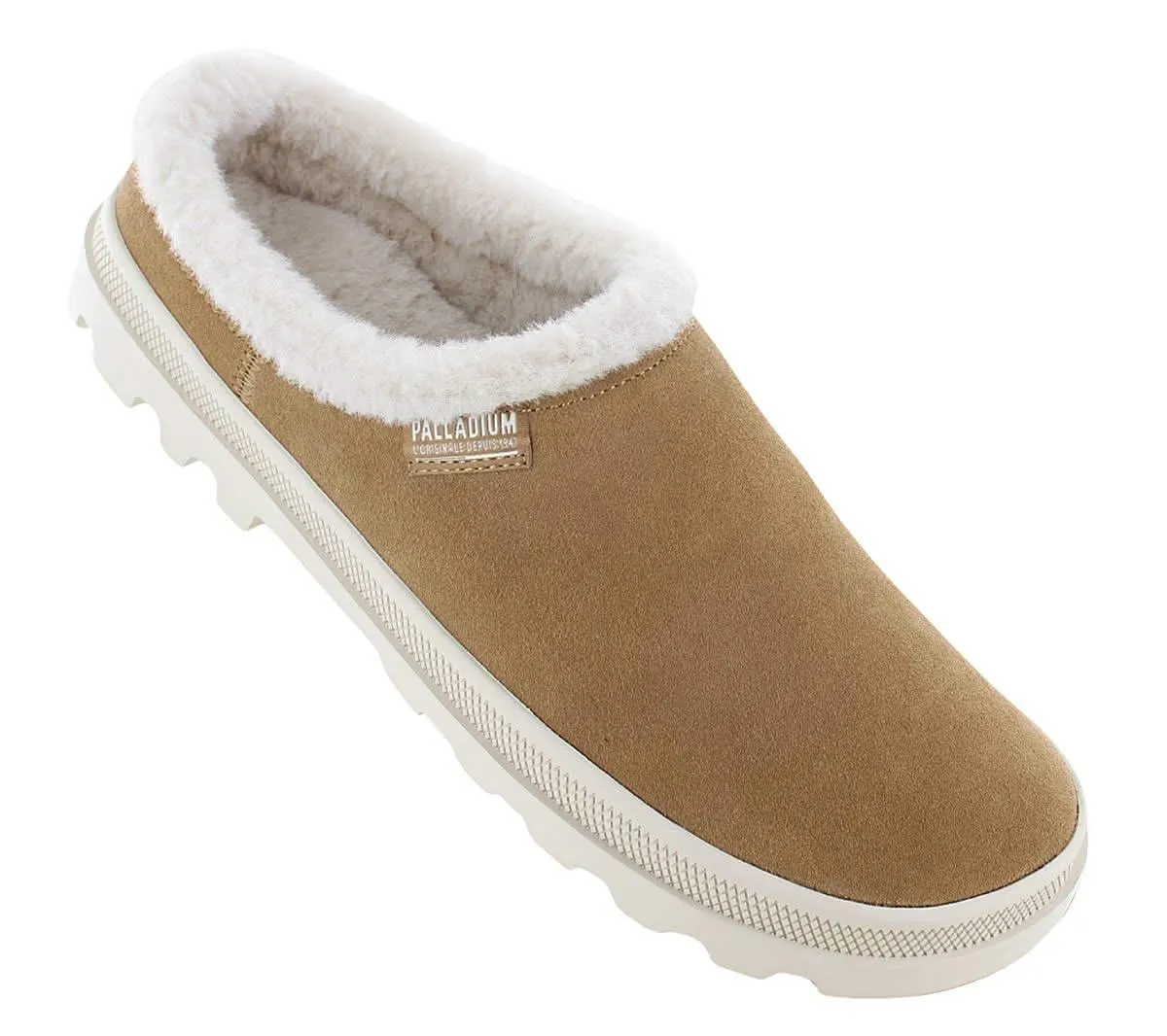 PALLADIUM Palladune Mule Warm - Slipper Hausschuhe Leder Braun 74337-252-M