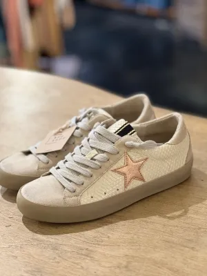 PAULA OFF WHITE SNAKE SNEAKER
