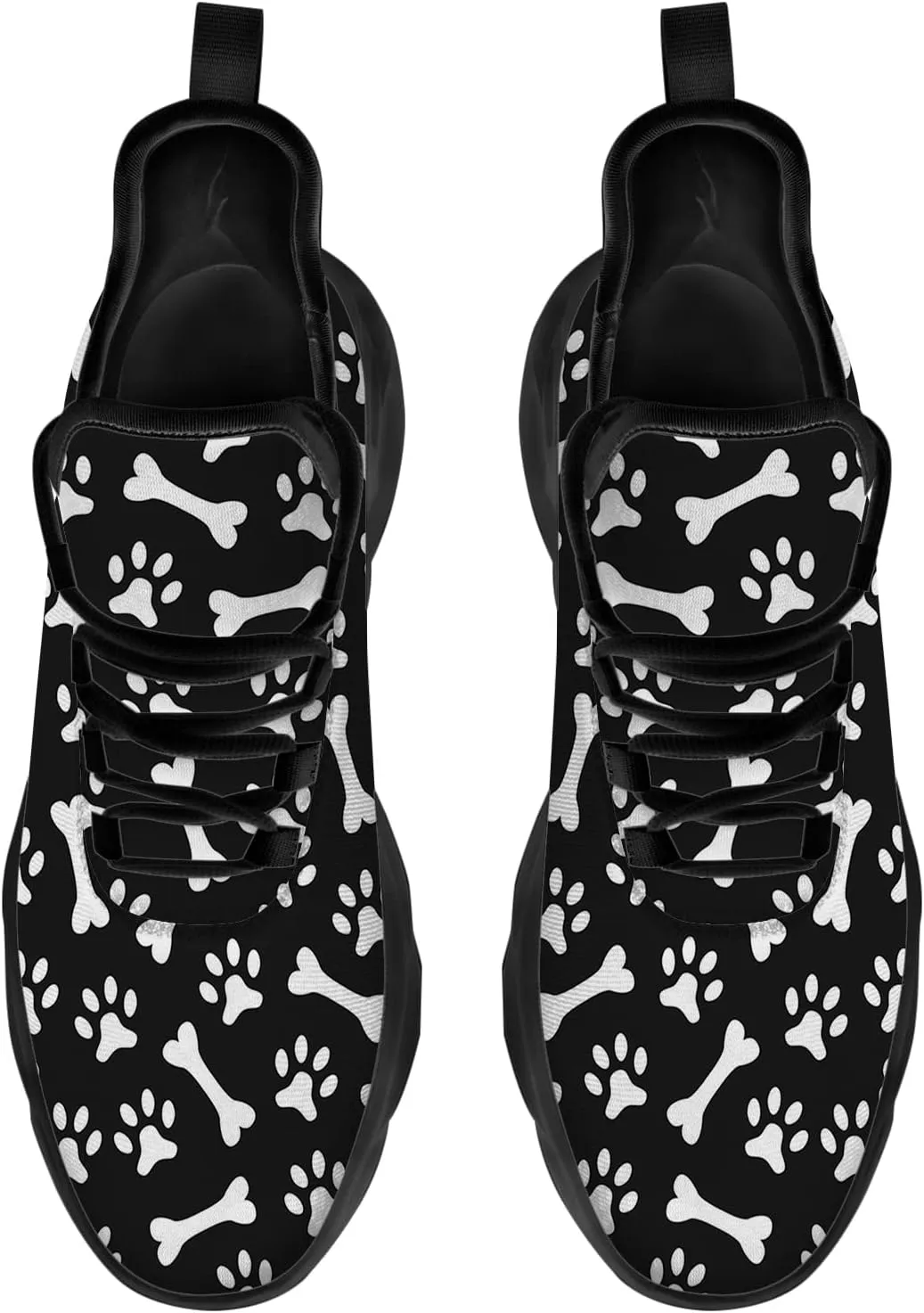 Paw Print Shoes for Men Women Road Running Shoes Non-Slip Walking Tennis Sneakers Cross Trainer Shoes Gifts for Boy Girl