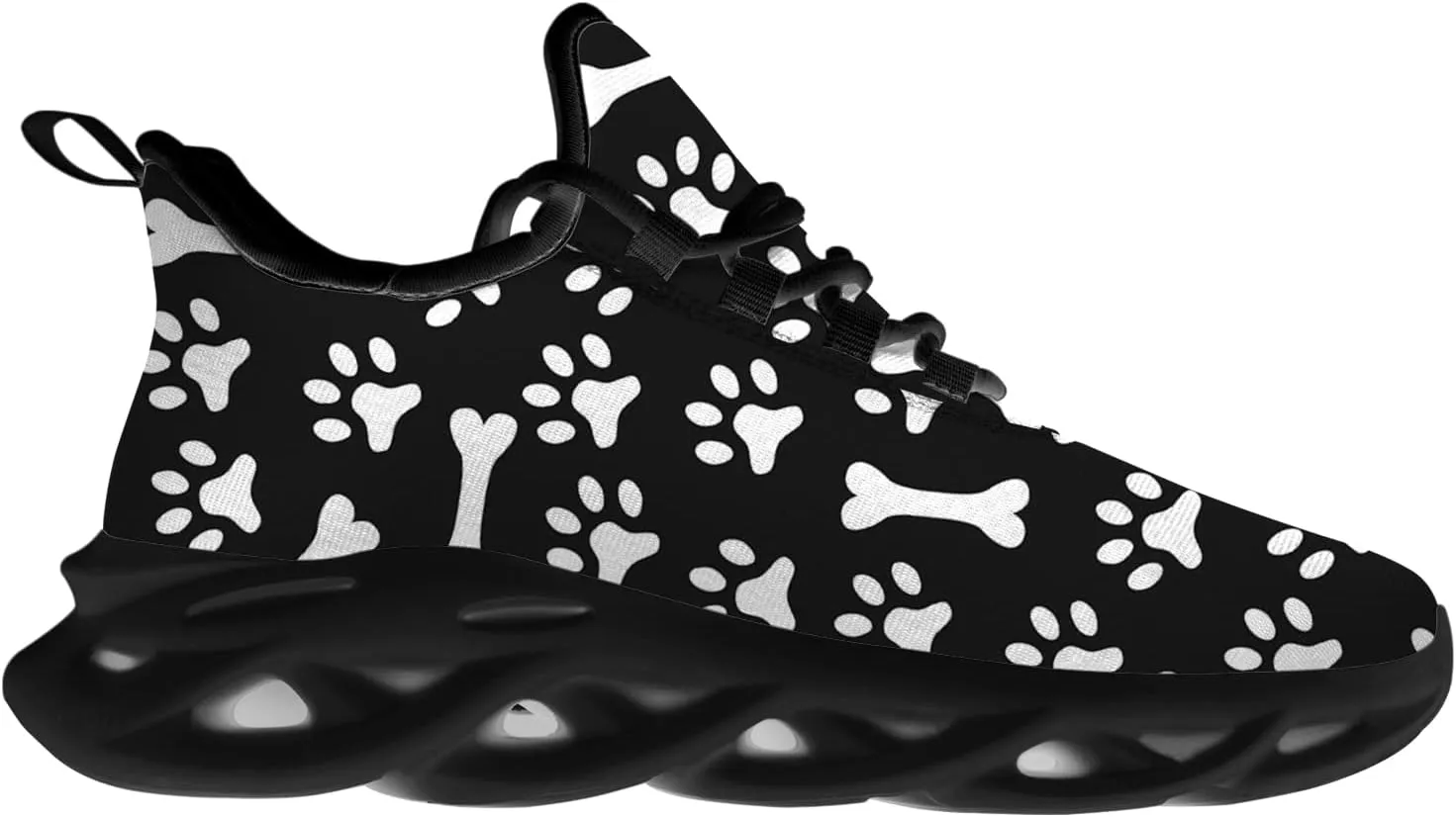 Paw Print Shoes for Men Women Road Running Shoes Non-Slip Walking Tennis Sneakers Cross Trainer Shoes Gifts for Boy Girl