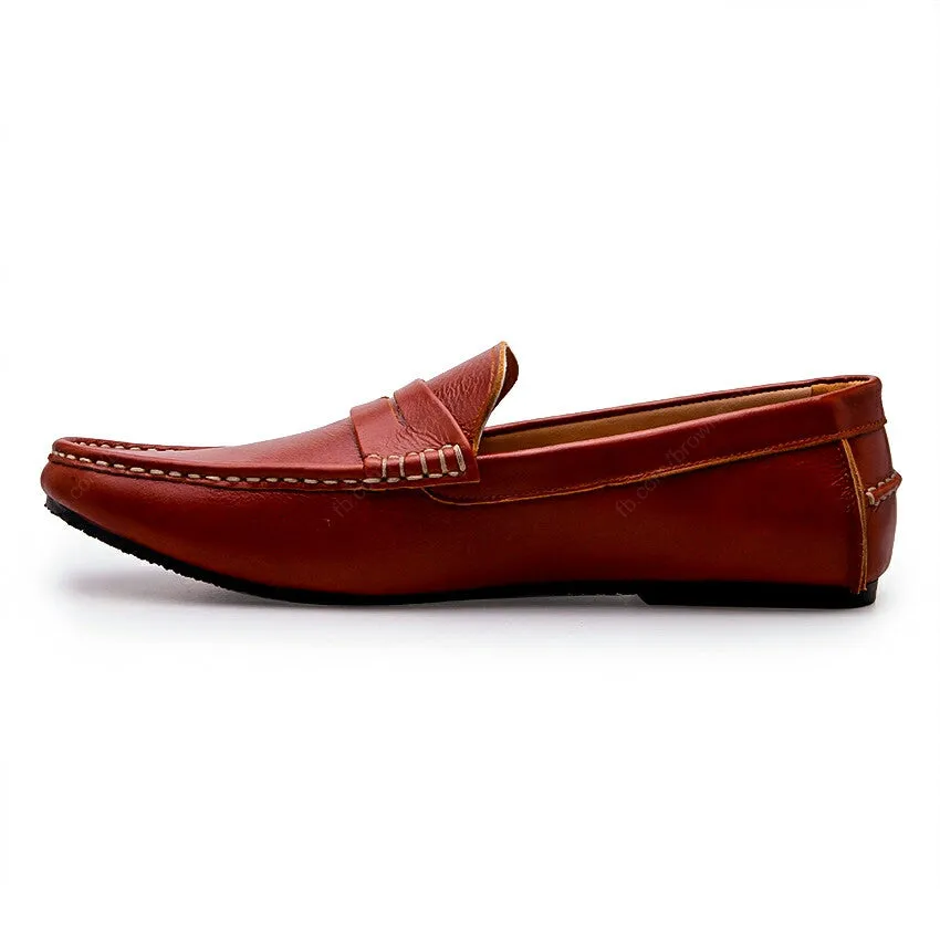 Penny Leather Loafer Soft Tan