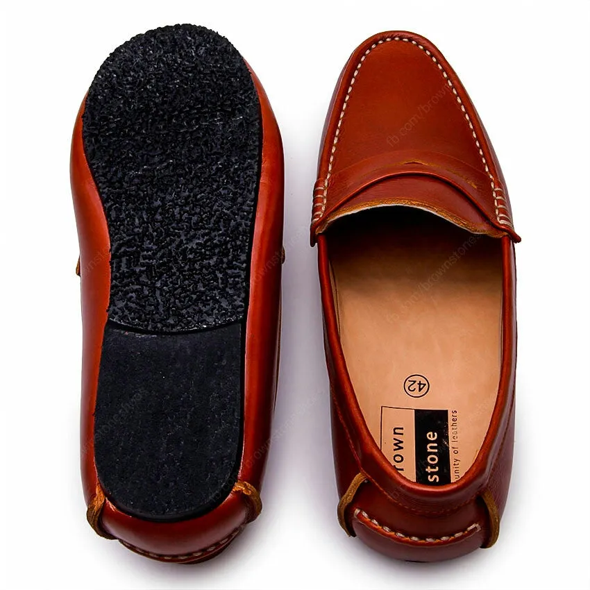 Penny Leather Loafer Soft Tan