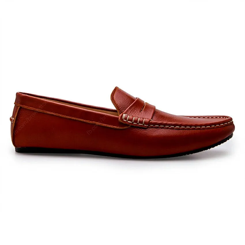 Penny Leather Loafer Soft Tan
