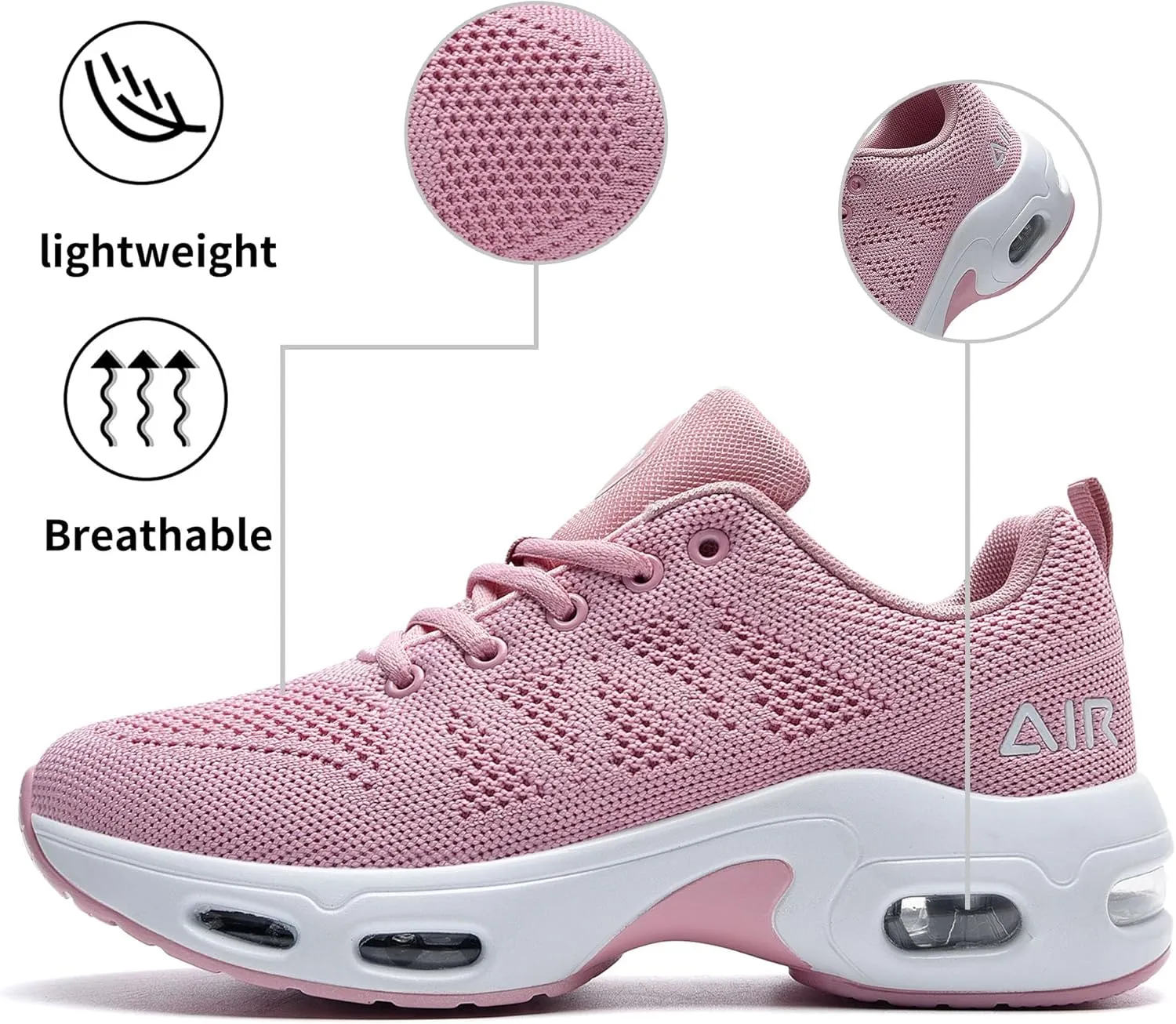PERSOUL Women Running Shoes Tennis Air Sneakers Lightweight Breathable Fitness Athletic Gym Fashion Walking Shoes