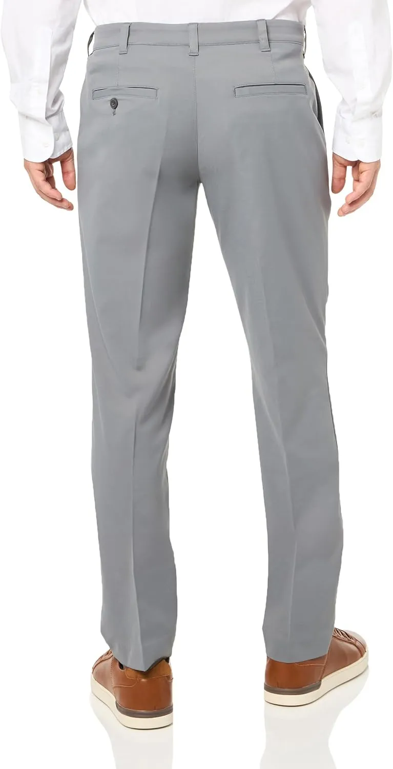 PGA TOUR Men's Flat Front Active Waistband Golf Pant with a Classic Fit, Moisture-Wicking and Sun Protection (Sizes 30-54)