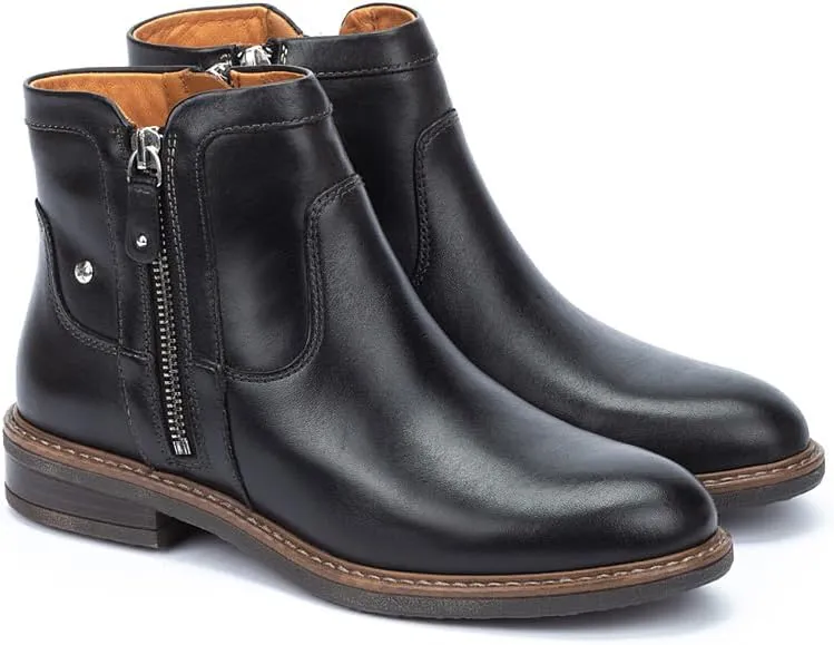 PIKOLINOS Flat Ankle Boots Leather Aldaya for Woman