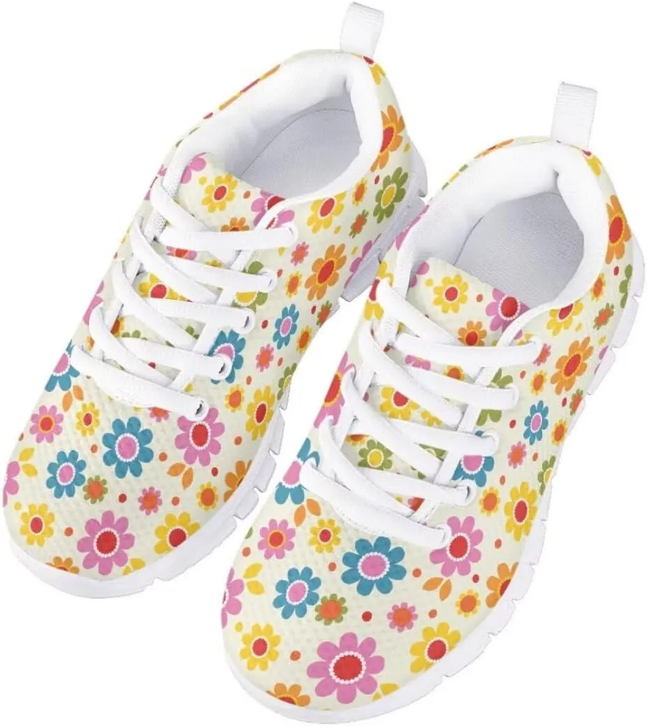 Pinupub Kid Boys Girls Sports Shoes Lightweight Athletic Running Walking Breathable Sneakers