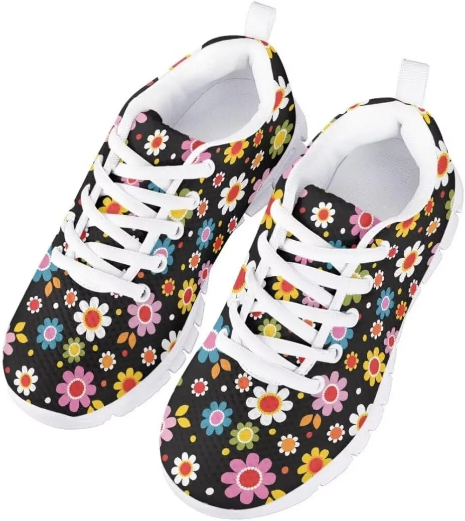Pinupub Kid Boys Girls Sports Shoes Lightweight Athletic Running Walking Breathable Sneakers