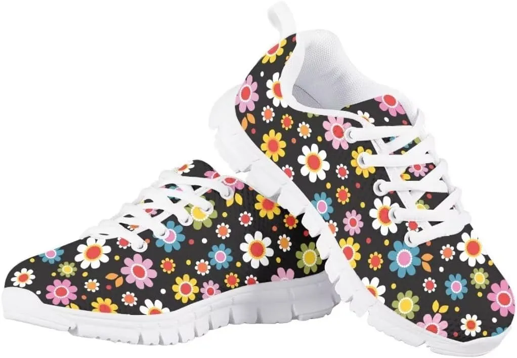 Pinupub Kid Boys Girls Sports Shoes Lightweight Athletic Running Walking Breathable Sneakers