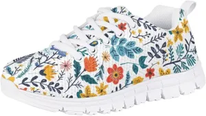 Pinupub Tennis Casual Sports Shoes for Boys Girls Breathable Soft Non Slip Lace Up Sneakers