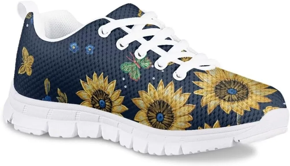 Pinupub Tennis Casual Sports Shoes for Boys Girls Breathable Soft Non Slip Lace Up Sneakers