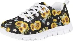 Pinupub Unisex-Child Running Shoes Non Slip Lace Up Sneakers Cute Print Casual Tennis Athletic Shoes