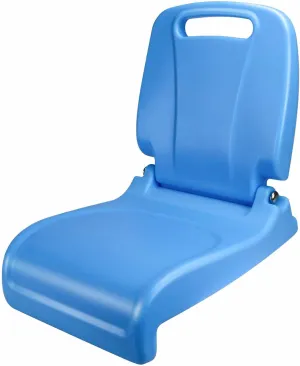 Poolside Chairs for Edge of Pool for Smaller Adults Teen Kids Child, Foldable Pool Chair with Handle & Back Support, Lightweight Outdoor Pool Chairs for Beaches, Camping, Sport Events, Blue