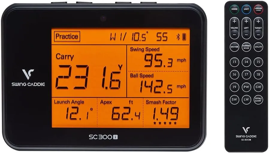 Portable Golf Launch Monitor and Swing Analyzer with Real-Time Shot Data Tracking | Ideal Golf Swing Trainer/Training Equipment for Indoor & Outdoor | Up to 20 Hours Battery Life