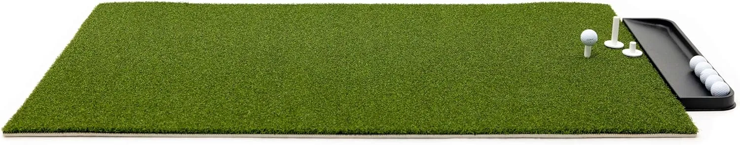 Premium Turf Indoor/Outdoor Golf Mat. Bonus Tray   3 Tees