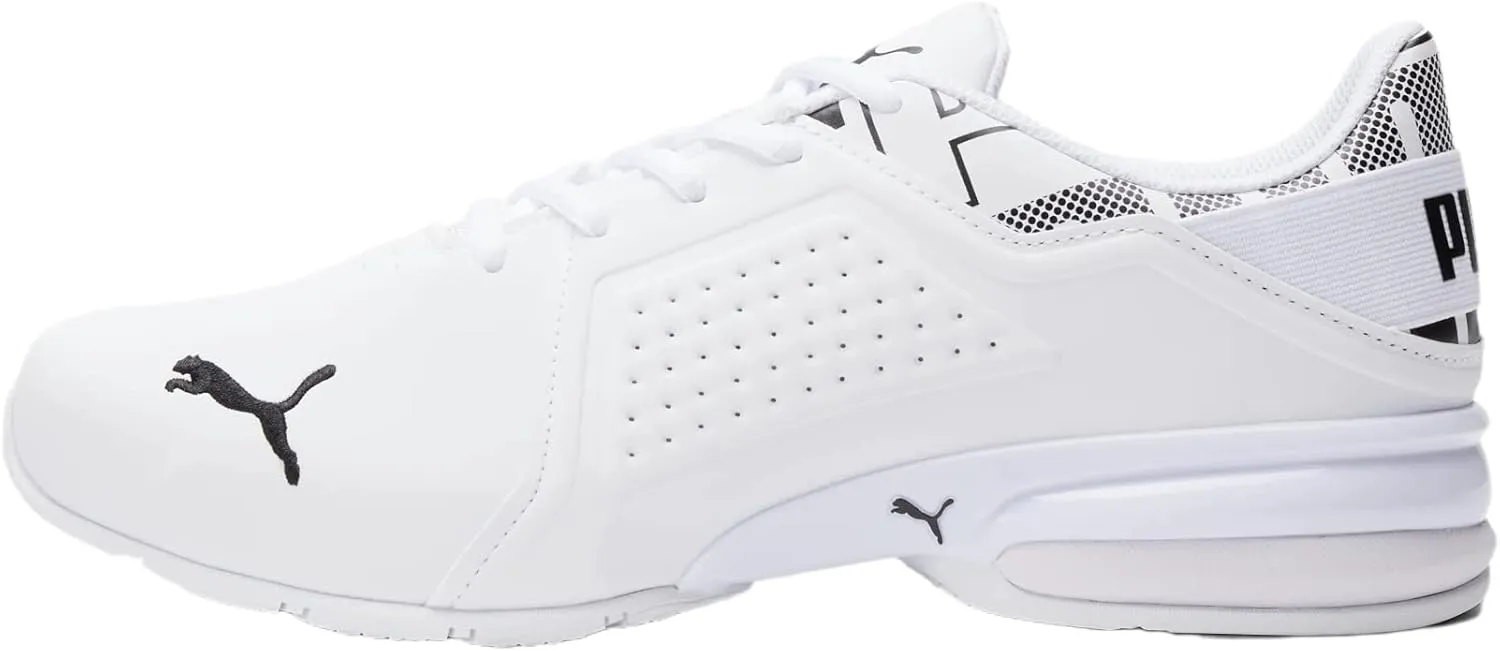 PUMA Men's Viz Runner Cross-Trainer (14, Puma/White-puma/Black, Numeric_14)