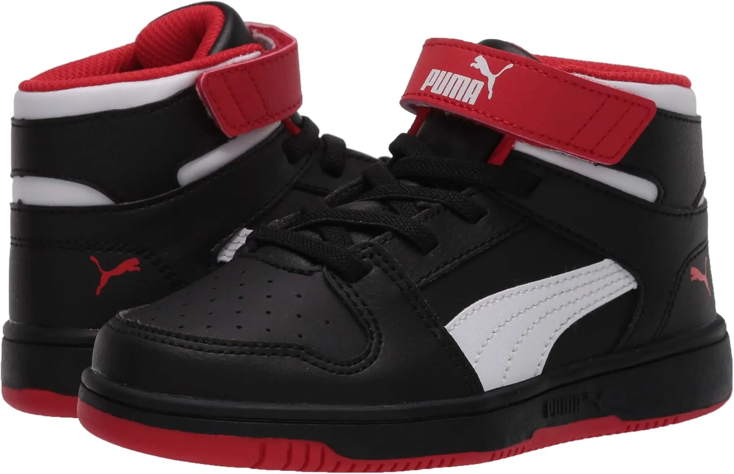 PUMA Unisex-Child Rebound Layup Synthetic Leather Hook and Loop Sneaker