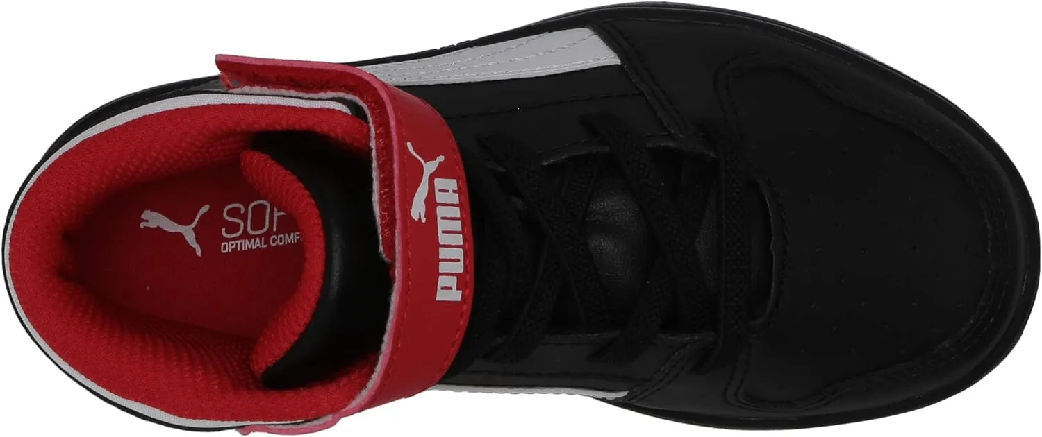 PUMA Unisex-Child Rebound Layup Synthetic Leather Hook and Loop Sneaker