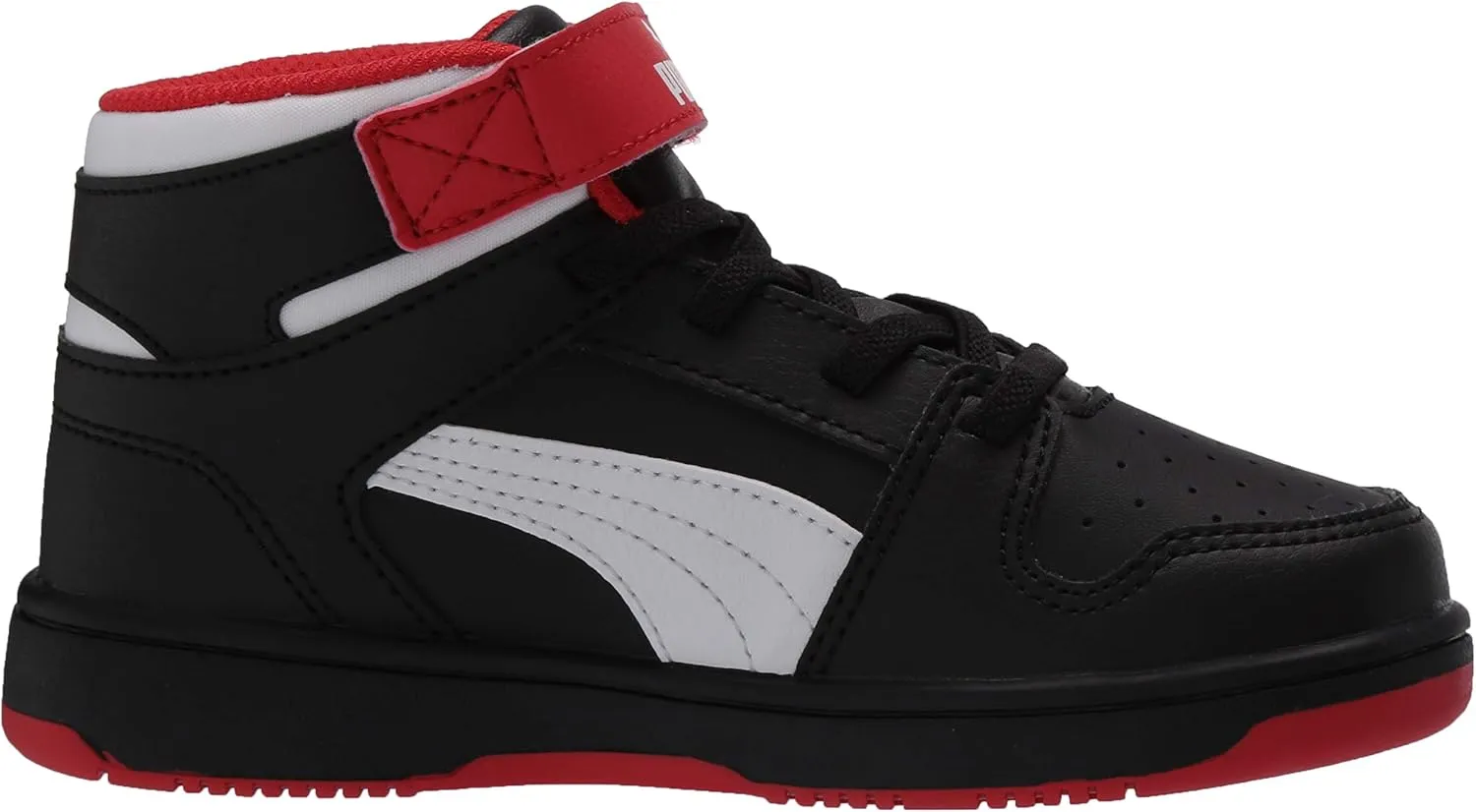 PUMA Unisex-Child Rebound Layup Synthetic Leather Hook and Loop Sneaker