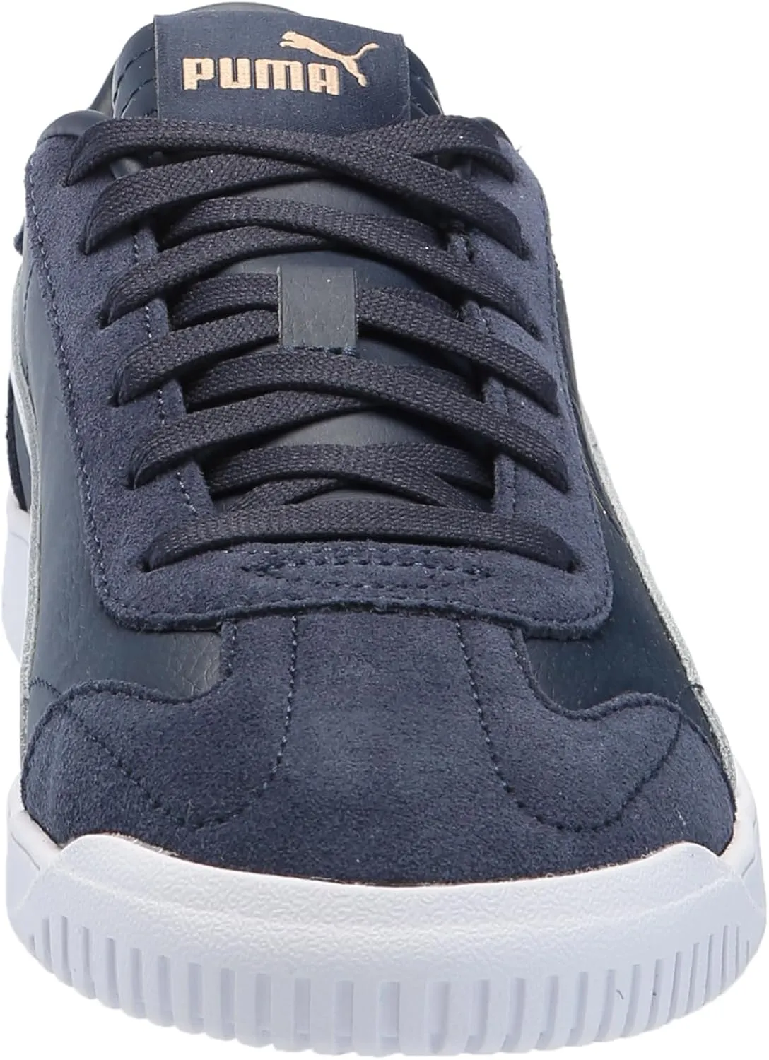 PUMA Unisex-Child Shoes Club 5v5 Sneaker, White Black-Feather Gray, 4 US Big Kid