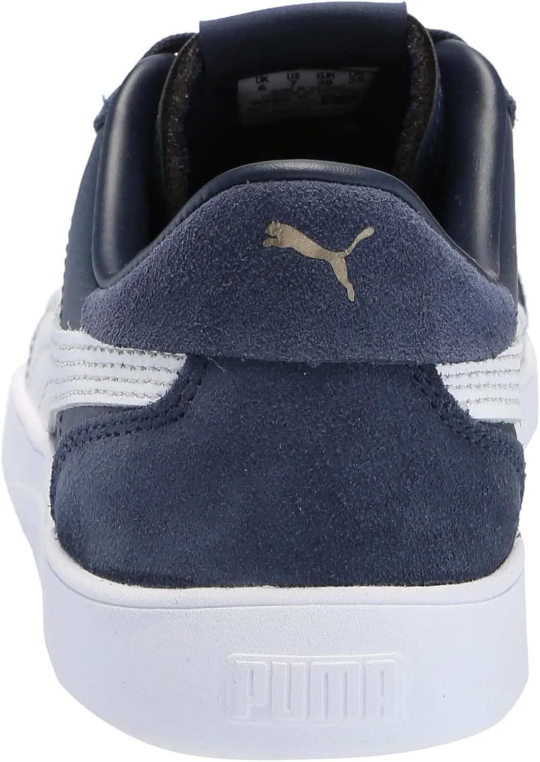 PUMA Unisex-Child Shoes Club 5v5 Sneaker, White Black-Feather Gray, 4 US Big Kid