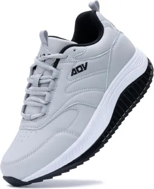 QAUPPE Womens Walking Shoes with Arch Support Wide Plantar Fasciitis Sneakers Tennis for Foot Pain Relief