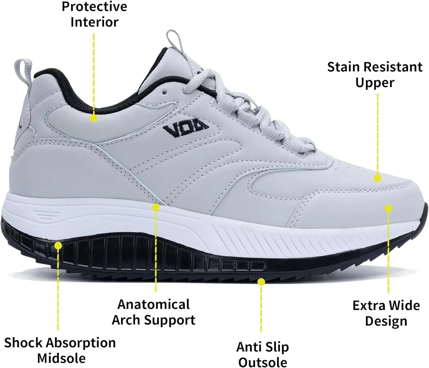 QAUPPE Womens Walking Shoes with Arch Support Wide Plantar Fasciitis Sneakers Tennis for Foot Pain Relief