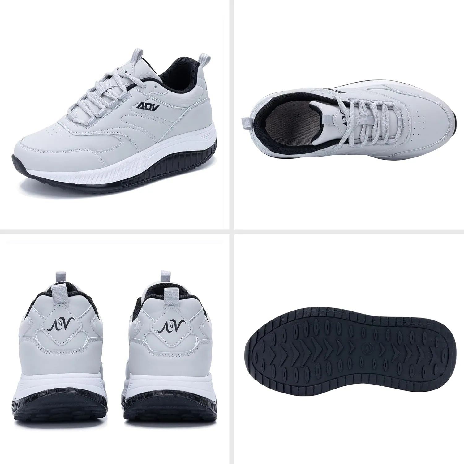 QAUPPE Womens Walking Shoes with Arch Support Wide Plantar Fasciitis Sneakers Tennis for Foot Pain Relief
