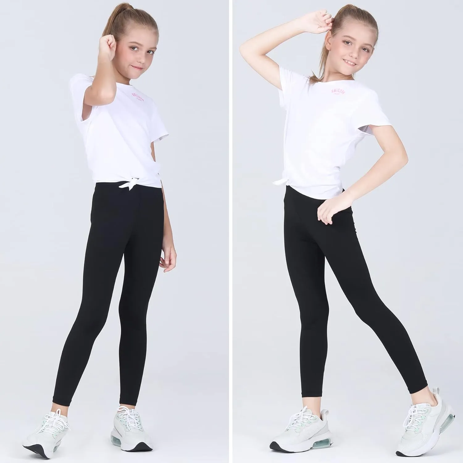Quedoris Girls Printed Leggings Yoga Pants Multipack Leggings for Kids in 3t to 13 Years