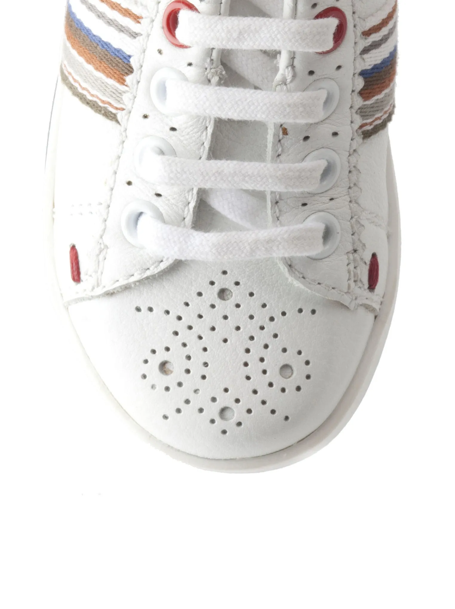 Rabbit Leather Trainer in White