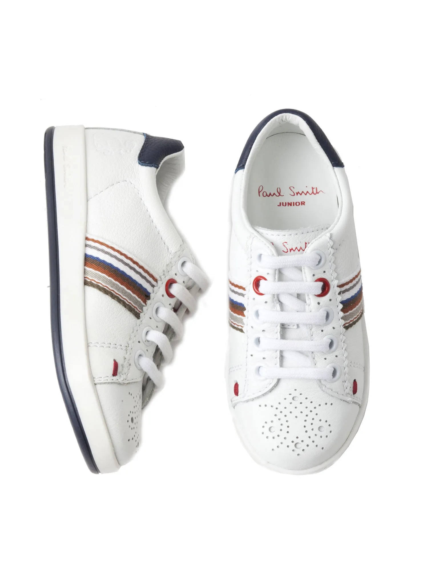 Rabbit Leather Trainer in White