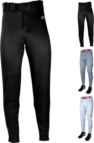 Rawlings Boys' Launch Series Baseball Pants | Tapered Jogger Fit | Youth Sizes | Solid | Multiple Colors
