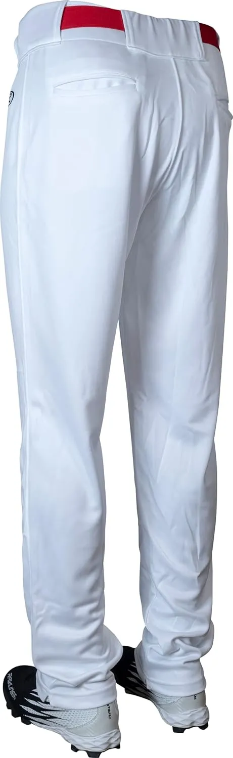 Rawlings Men's Launch Series Baseball Pants | Full Length Semi-Relaxed Fit | Adult Sizes | Solid | Multiple Colors
