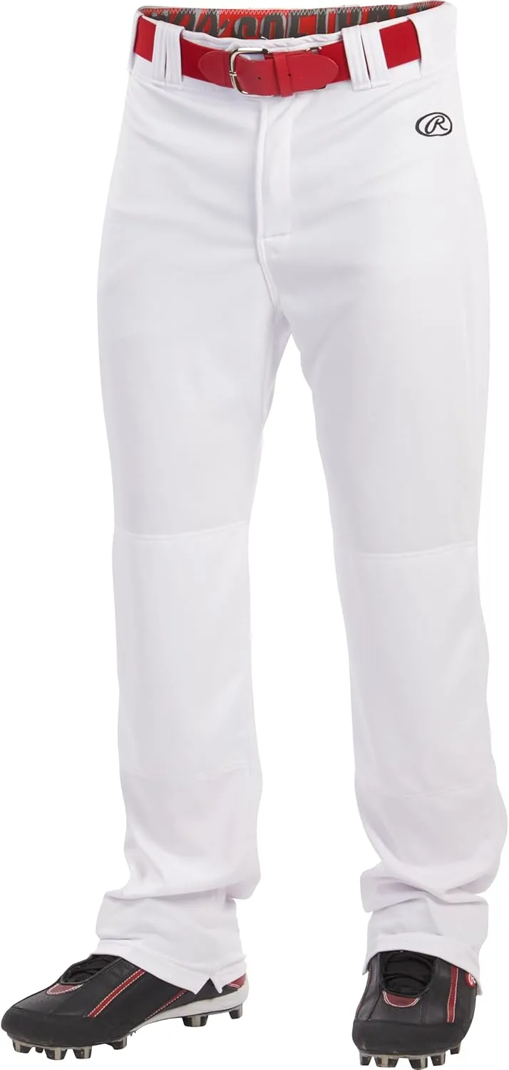 Rawlings Men's Launch Series Baseball Pants | Full Length Semi-Relaxed Fit | Adult Sizes | Solid | Multiple Colors