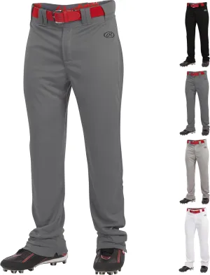 Rawlings Men's Launch Series Baseball Pants | Full Length Semi-Relaxed Fit | Adult Sizes | Solid | Multiple Colors