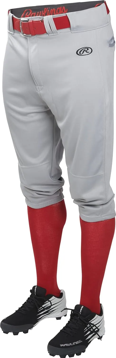 Rawlings Men's Launch Series Baseball Pants | Knicker Fit | Adult Sizes | Solid | Multiple Colors