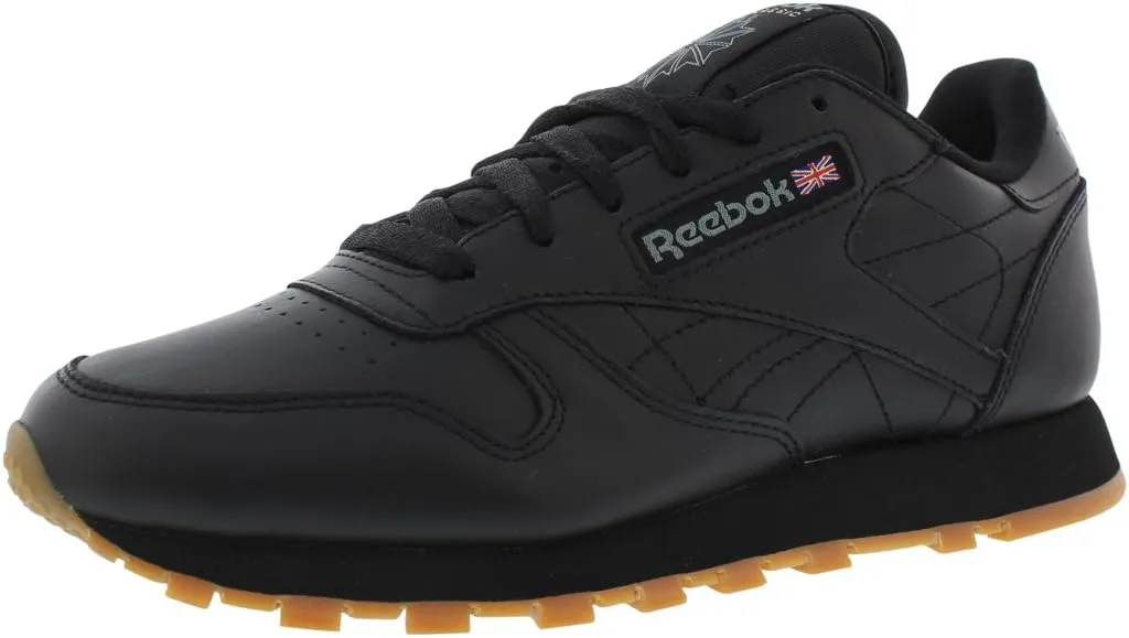 Reebok Cl-Lthr Running Womens Shoes Size 6, Color: Black/Gum